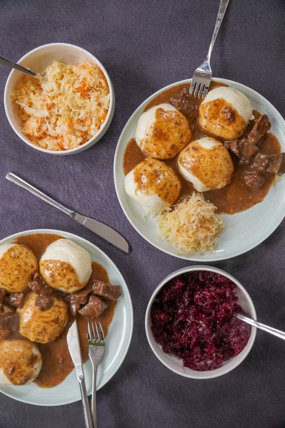 Gulasch mit klößen